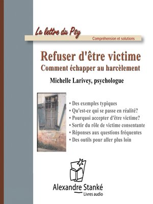 cover image of Refuser d'être victime